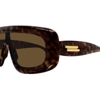 BV1281S Havana recycled acetate Sunglasses - Shiny Havana
