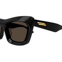 BV1283S Black recycled acetate Sunglasses - Shiny Black