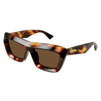 BV1283S Havana recycled acetate Sunglasses - Shiny Havana