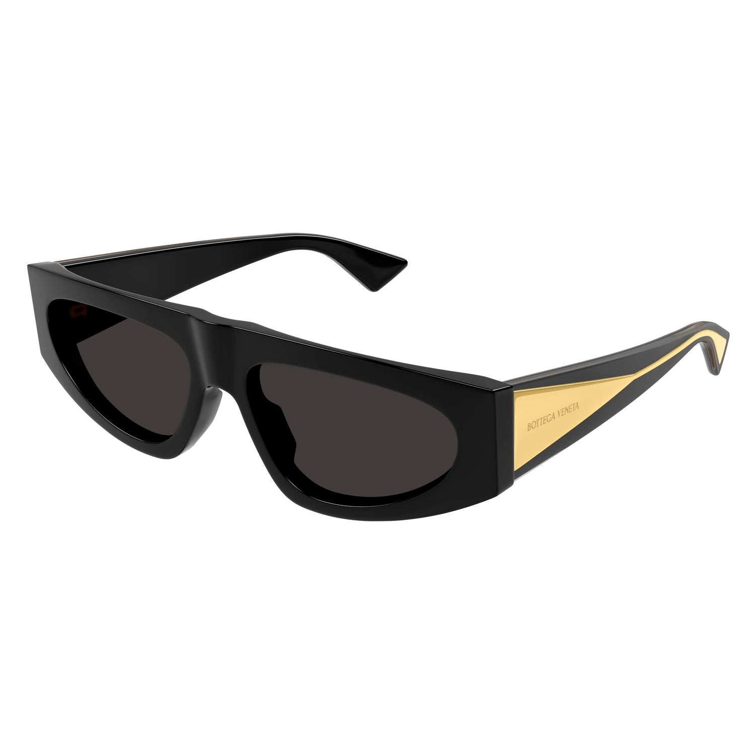 BV1277S Black recycled acetate Sunglasses - Shiny Black