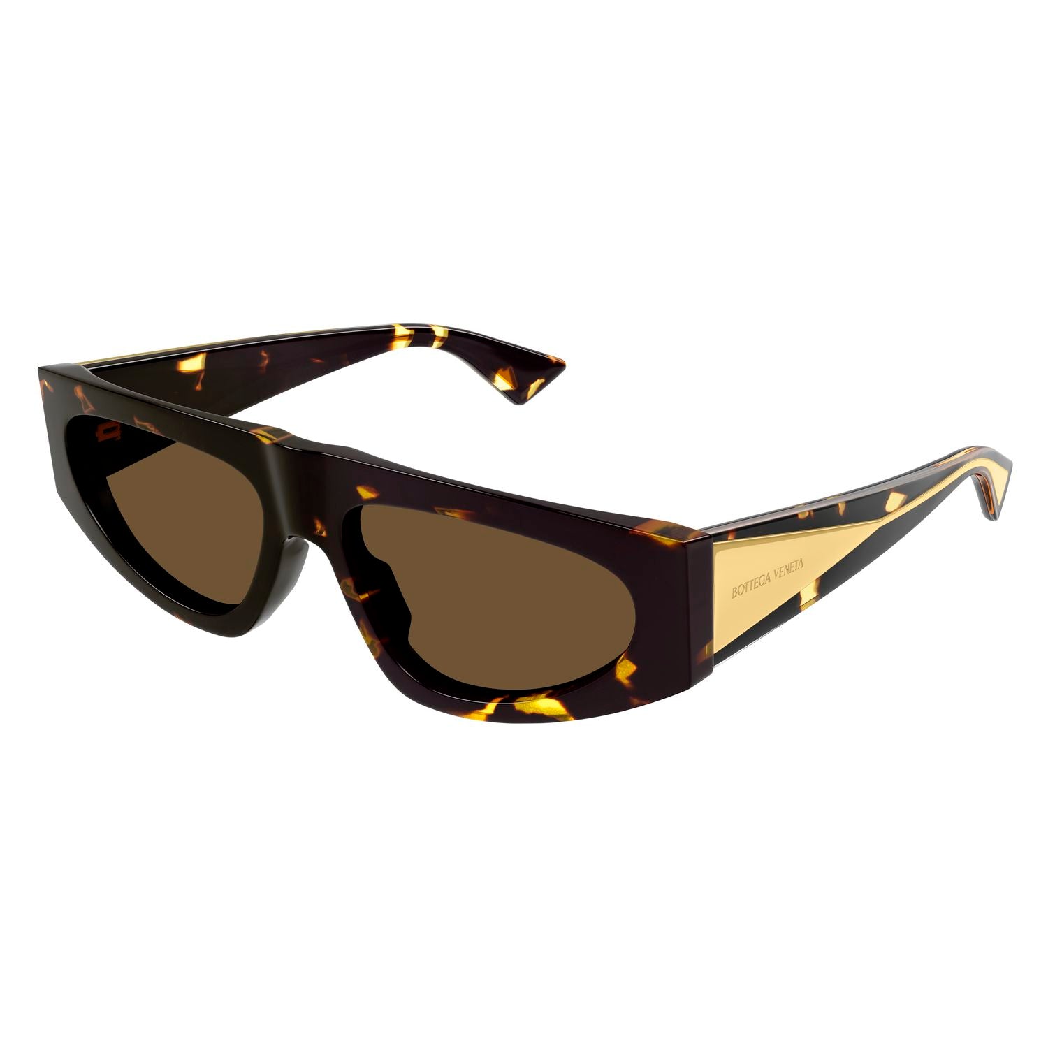 BV1277S Havana recycled acetate Sunglasses - Shiny Havana