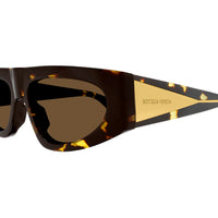 BV1277S Havana recycled acetate Sunglasses - Shiny Havana