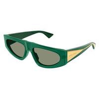 BV1277S Green recycled acetate Sunglasses - Shiny Transparent Green