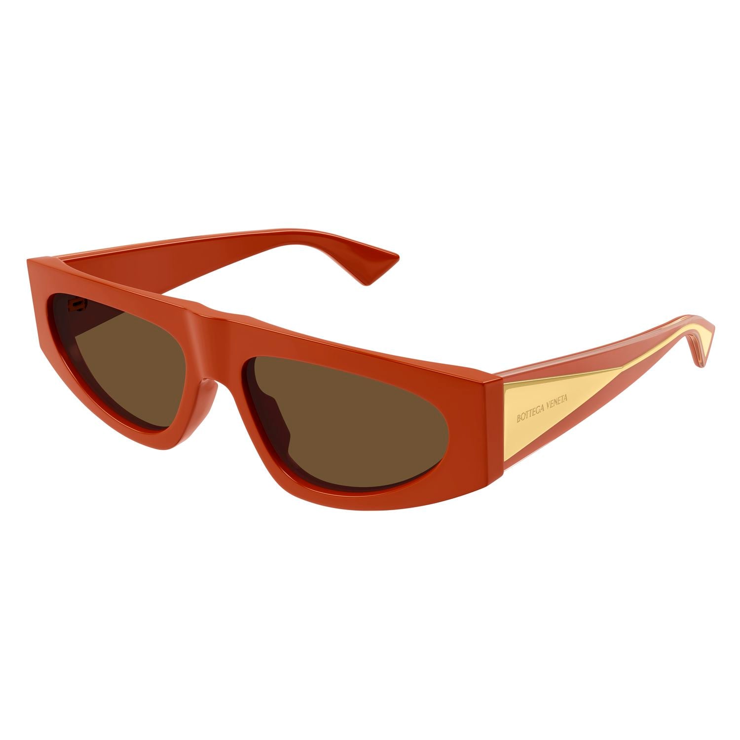 BV1277S Orange recycled acetate Sunglasses - Shiny Orange