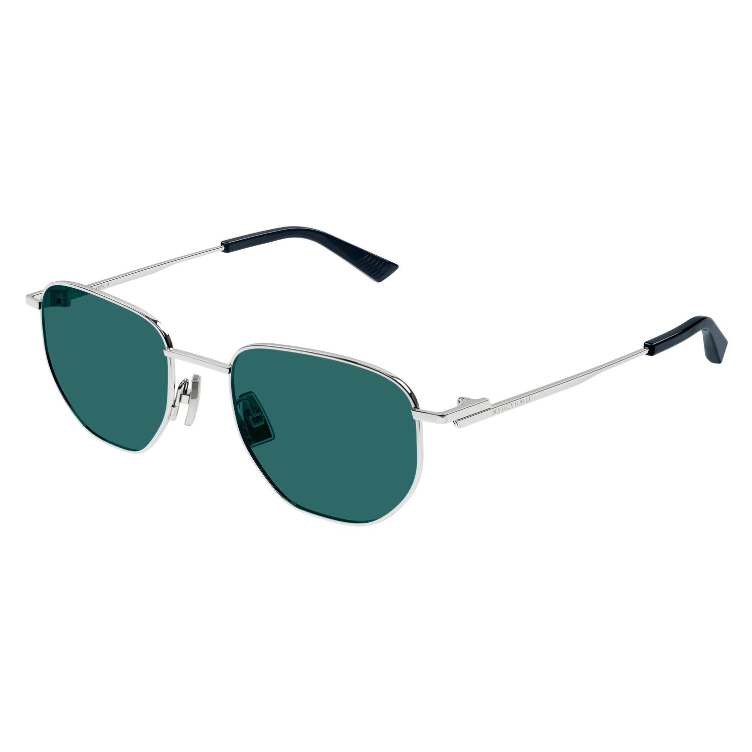 BV1301S Silver metal Sunglasses - Shiny Silver