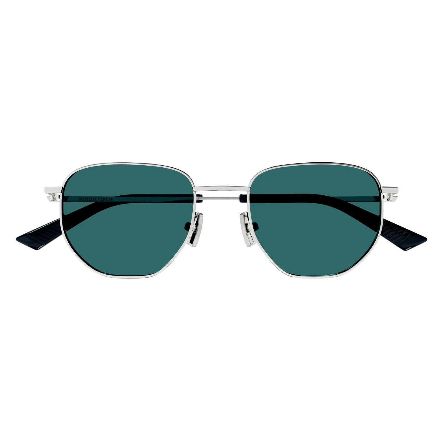 BV1301S Silver metal Sunglasses - Shiny Silver
