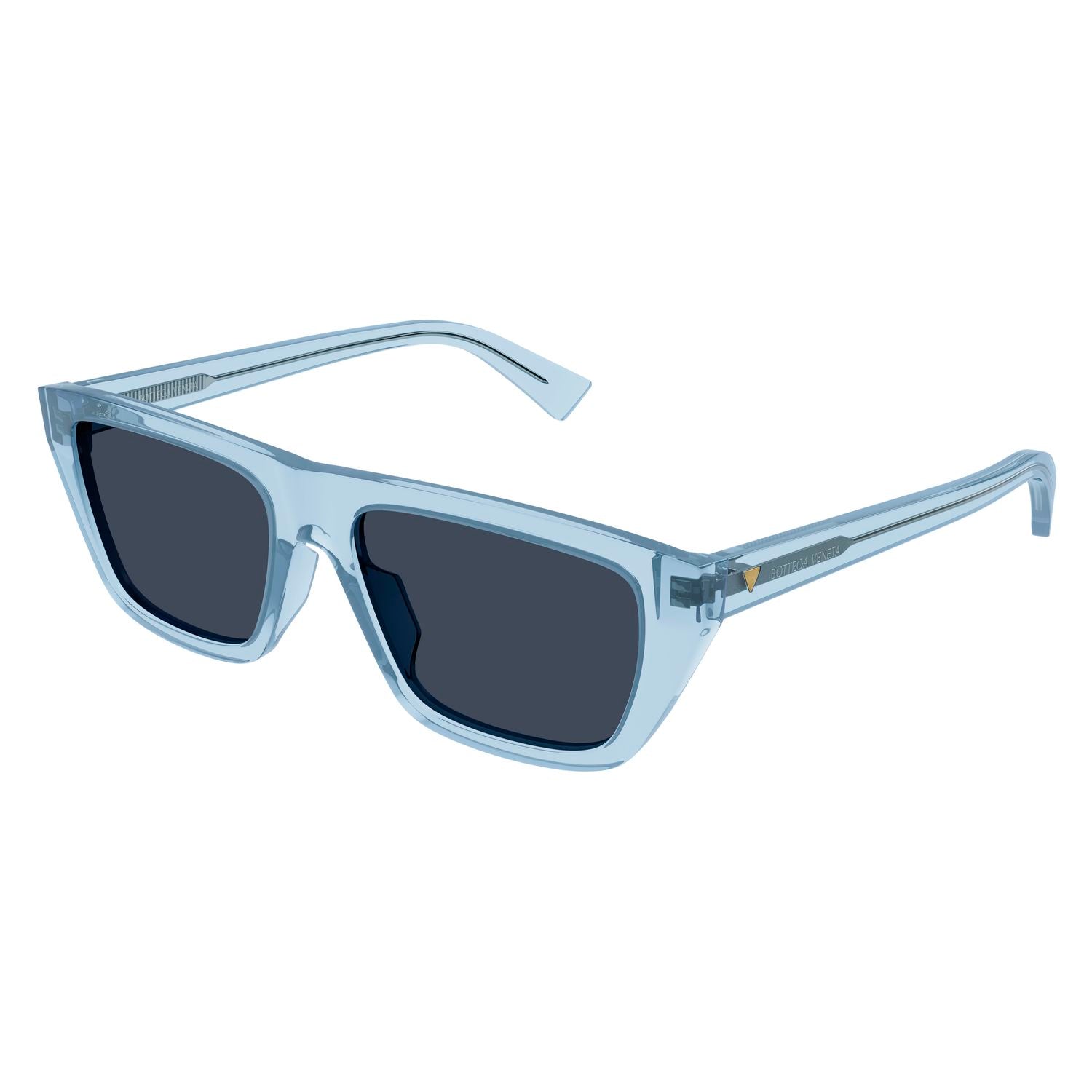 BV1291S Light-Blue recycled acetate Sunglasses - Shiny Transparent Light-Blue