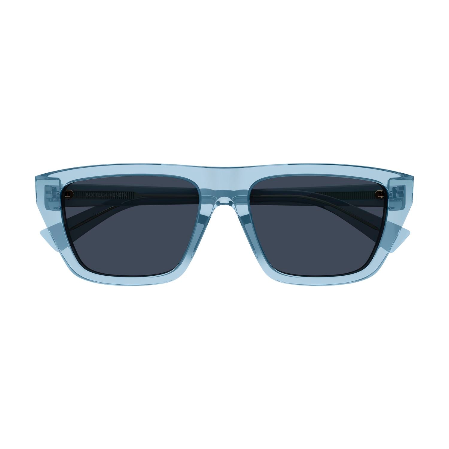 BV1291S Light-Blue recycled acetate Sunglasses - Shiny Transparent Light-Blue