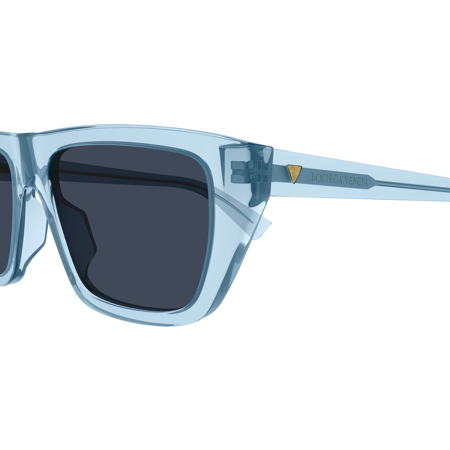 BV1291S Light-Blue recycled acetate Sunglasses - Shiny Transparent Light-Blue