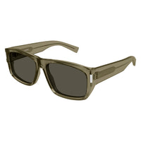 SL 689 Brown recycled acetate Sunglasses - Shiny Transparent Brown