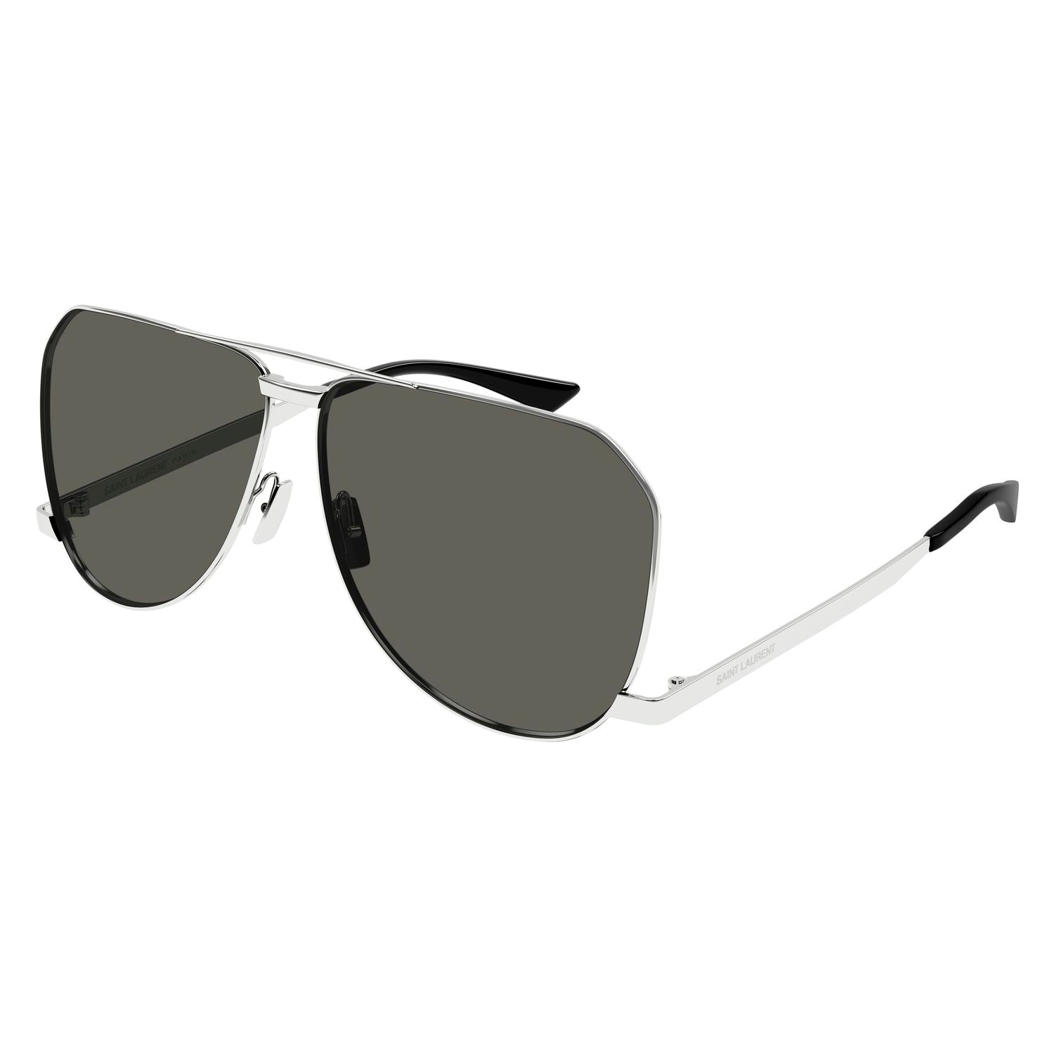 SL 690 Dust Silver metal Sunglasses - Shiny Silver