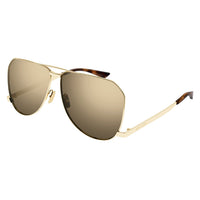 SL 690 Dust Gold metal Sunglasses - Shiny Gold
