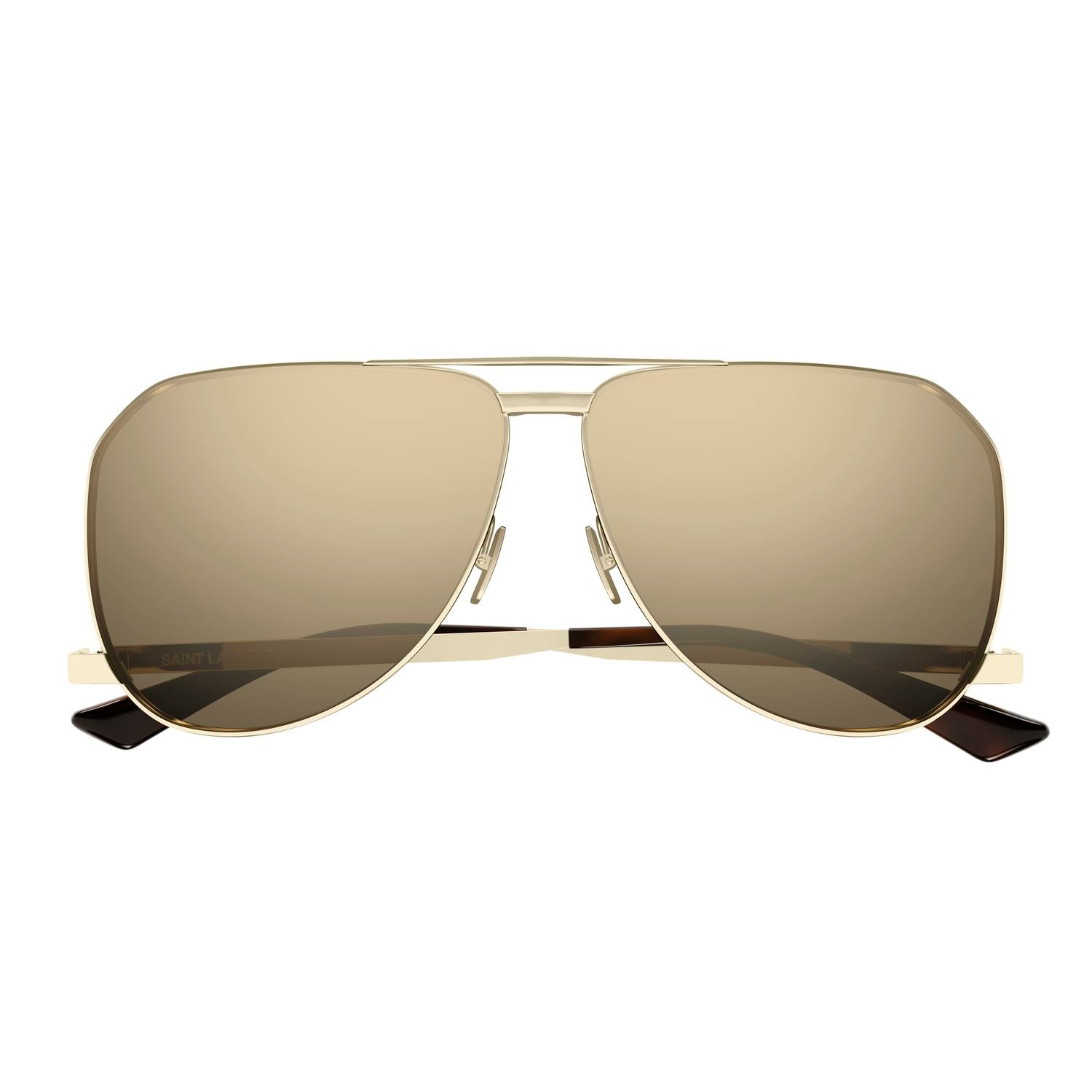 SL 690 Dust Gold metal Sunglasses - Shiny Gold