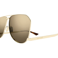SL 690 Dust Gold metal Sunglasses - Shiny Gold
