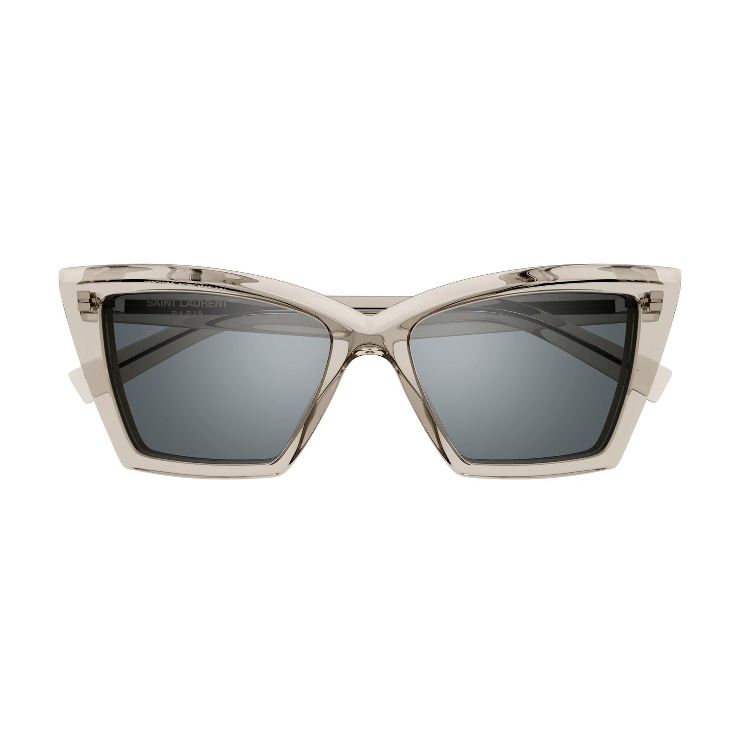 SL 657 Beige recycled acetate Sunglasses - Shiny Transparent Beige