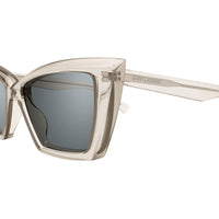 SL 657 Beige recycled acetate Sunglasses - Shiny Transparent Beige