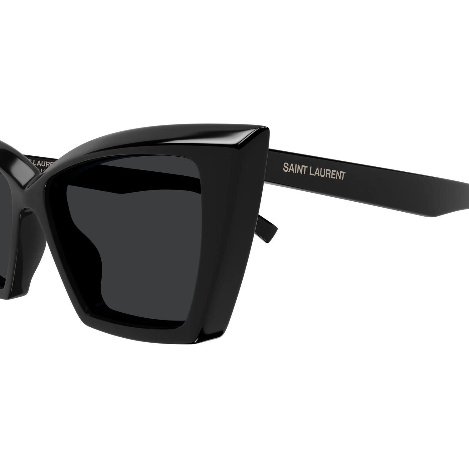 SL 657/F Black recycled acetate Sunglasses - Shiny Black