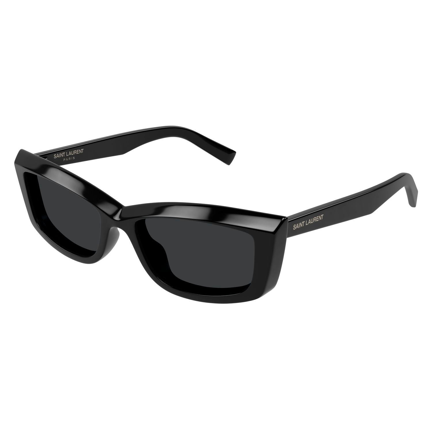 SL 658 Black recycled acetate Sunglasses - Shiny Black