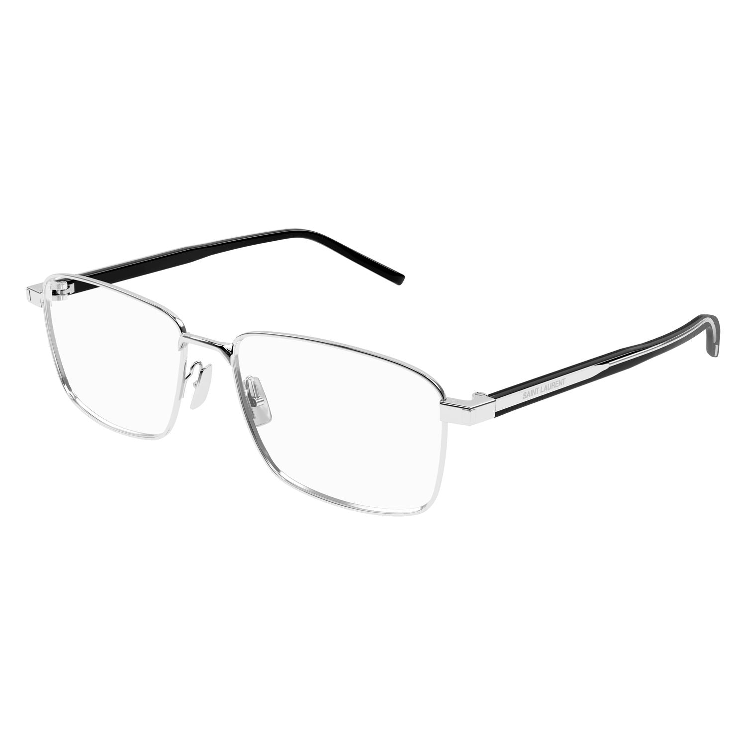 SL 666 Silver metal Optical Frames - Shiny Silver
