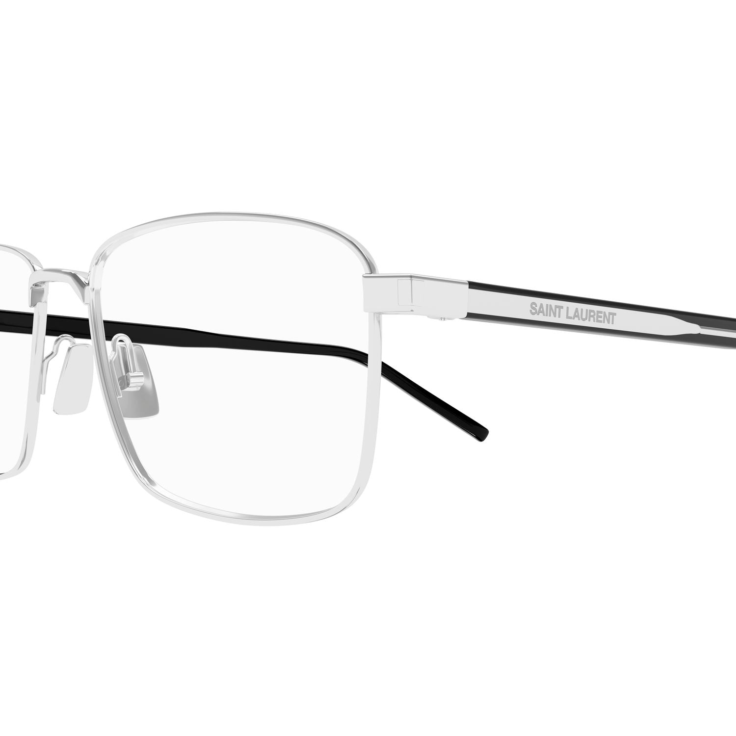 SL 666 Silver metal Optical Frames - Shiny Silver
