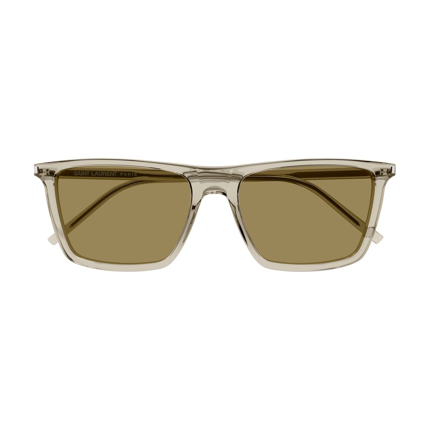 SL 668 Beige recycled acetate Sunglasses - Shiny Transparent Beige