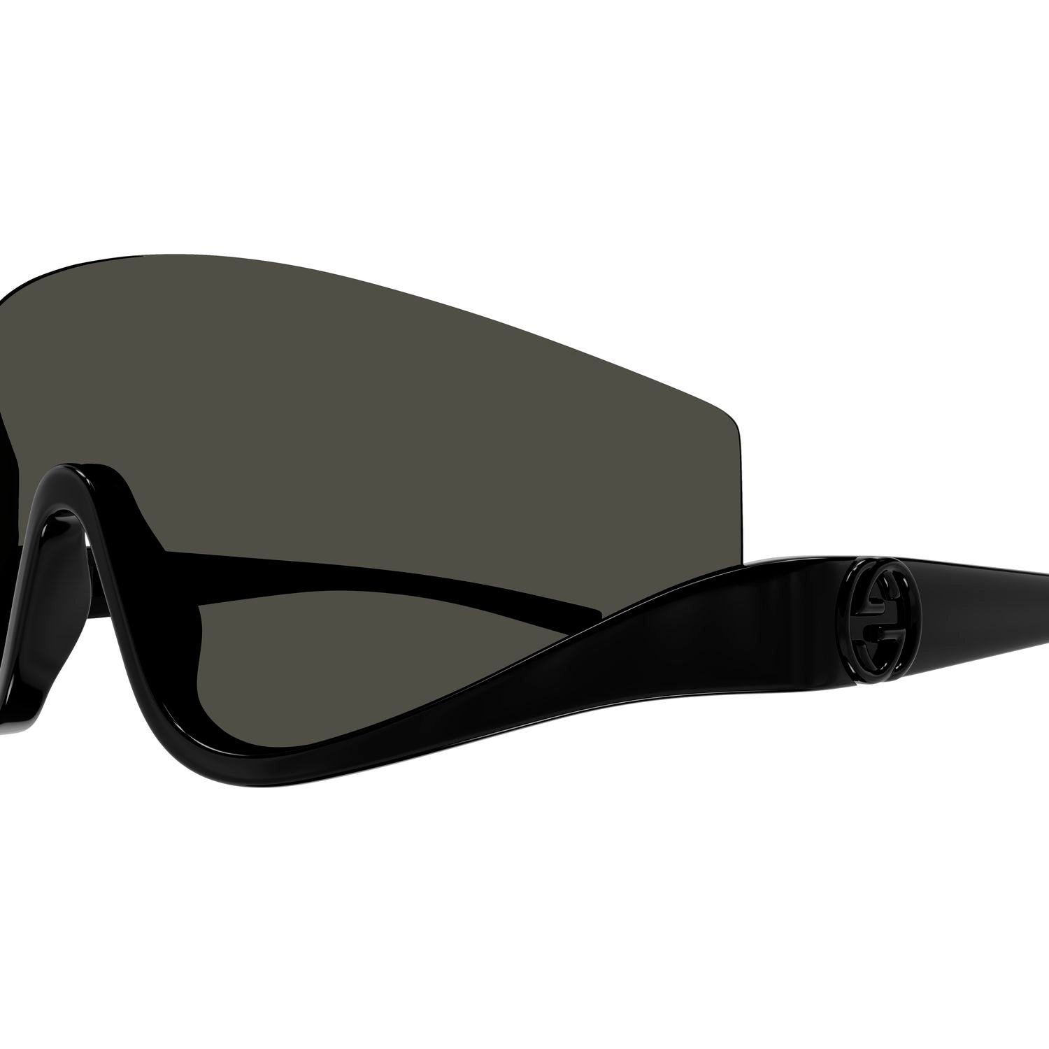 GG1650S Black injection Sunglasses - Shiny Black