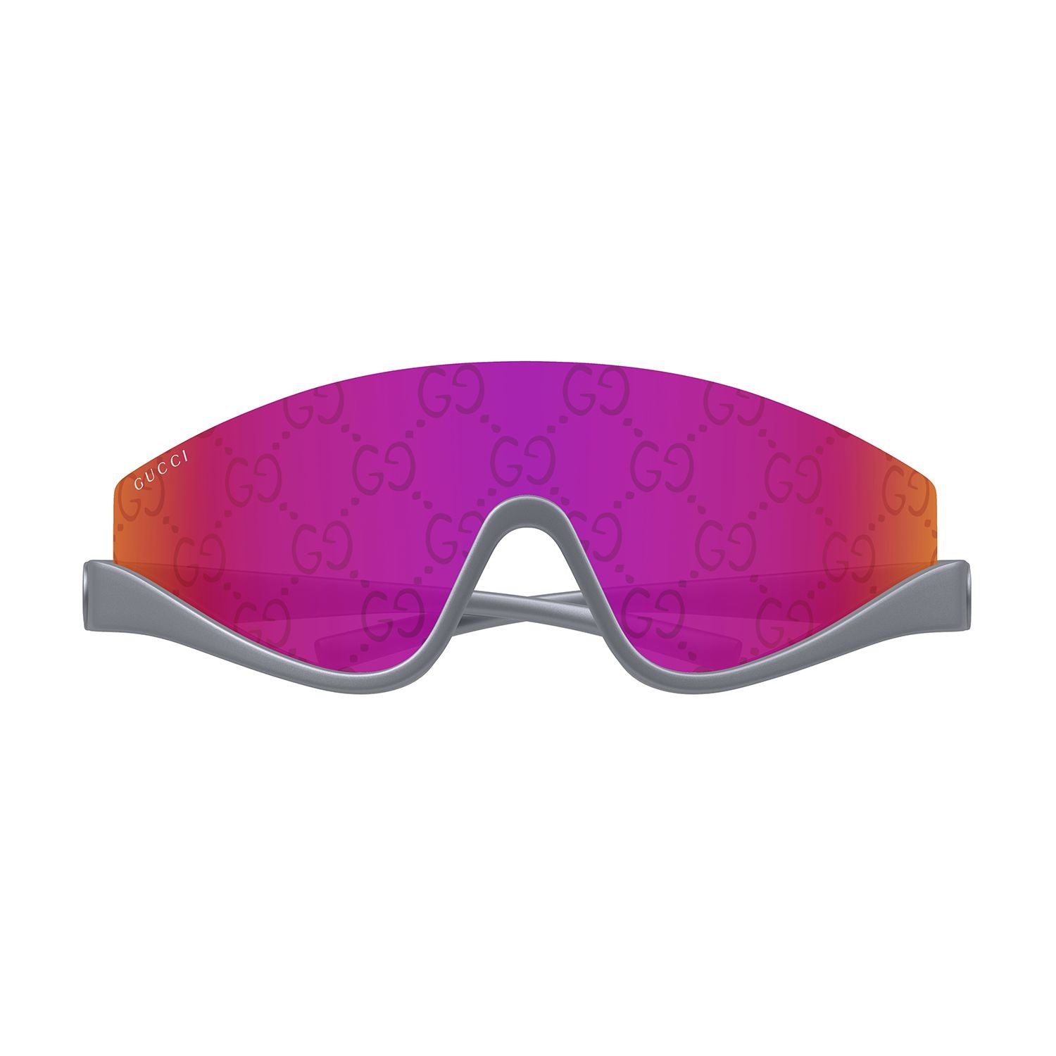 GG1650S Grey injection Sunglasses - Shiny Metallic & Dark Ruthenium
