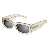 SL 697 Beige recycled acetate Sunglasses - Shiny Transparent Beige