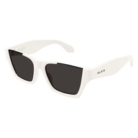 AA0081S White recycled acetate Sunglasses - Shiny White