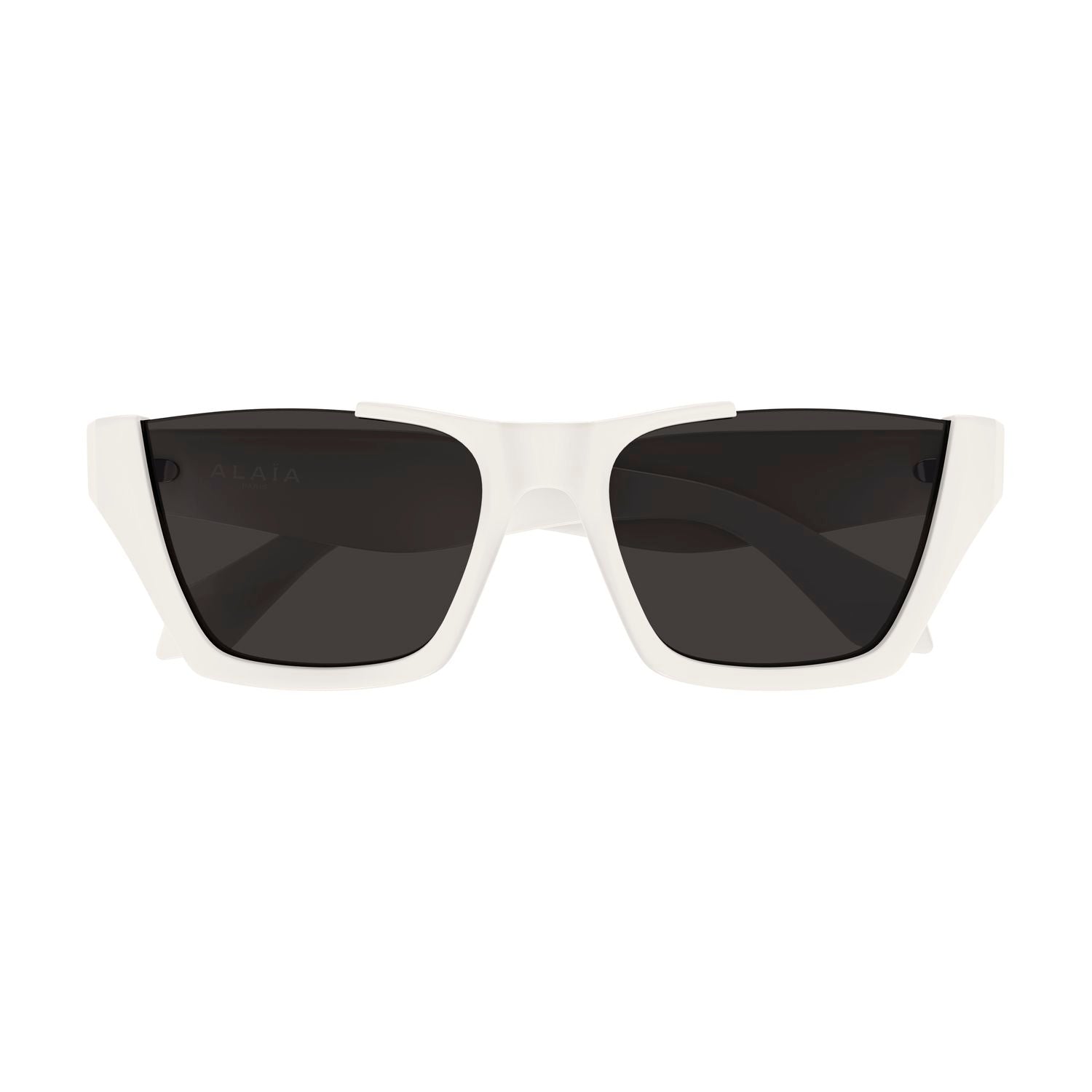 AA0081S White recycled acetate Sunglasses - Shiny White