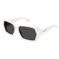 AA0082S White recycled acetate Sunglasses - Shiny White