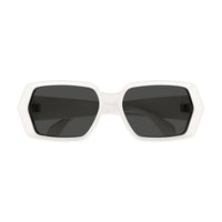 AA0082S White recycled acetate Sunglasses - Shiny White