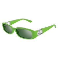 GG1661S Green injection Sunglasses - Shiny Solid Vivid Green