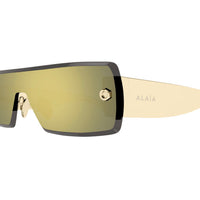 AA0083S Gold metal Sunglasses - Shiny Gold
