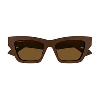GG1753S Brown recycled acetate Sunglasses - Shiny Solid Chocolate Brown