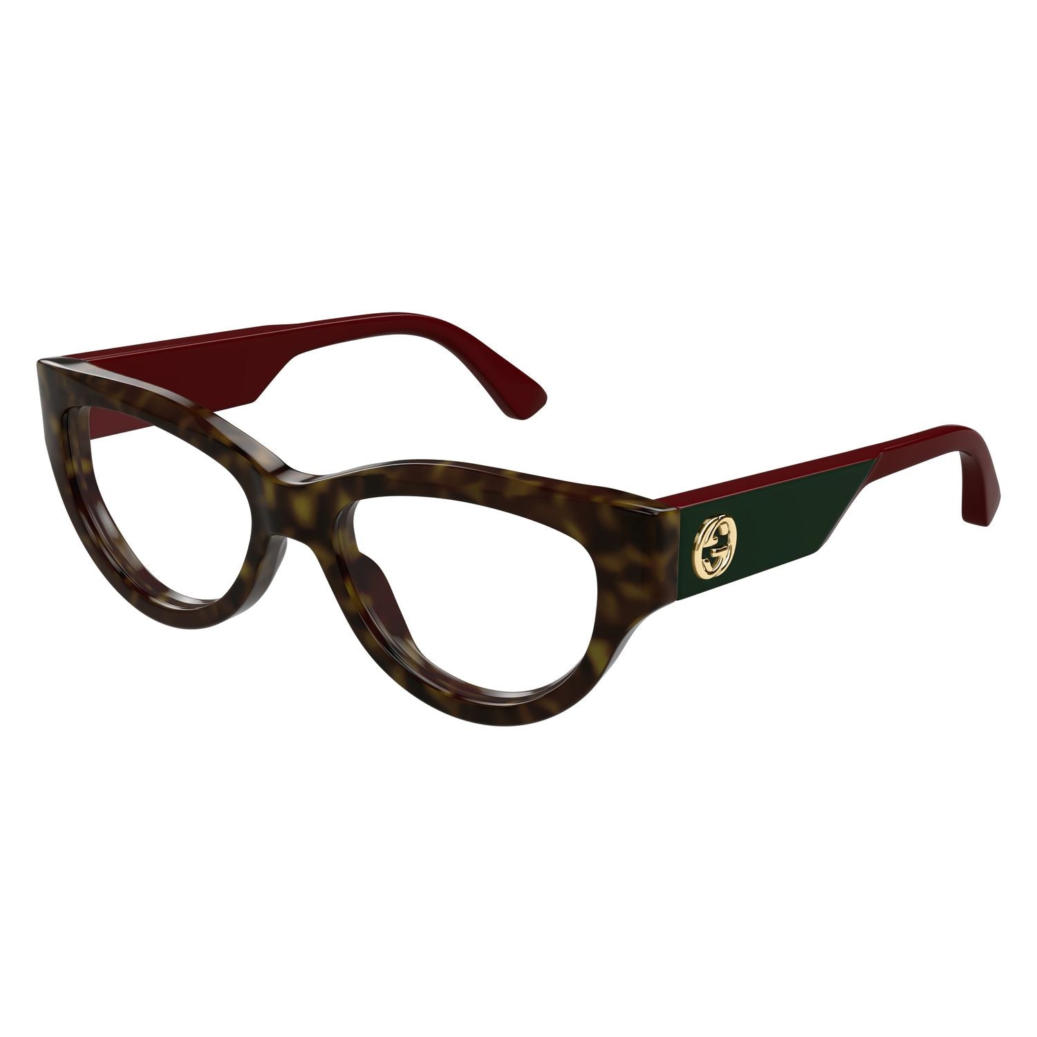 GG1665O Havana recycled acetate Optical Frames - Shiny Havana