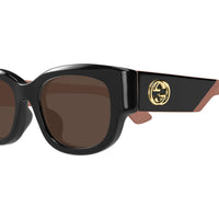 GG1667SK Black recycled acetate Sunglasses - Shiny Black