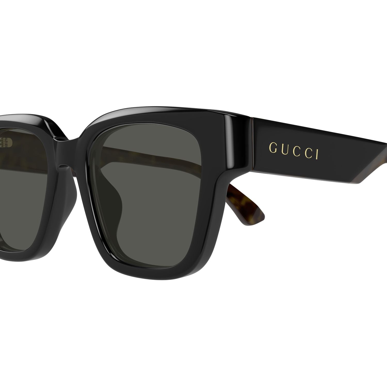 GG1670SK Black recycled acetate Sunglasses - Shiny Black