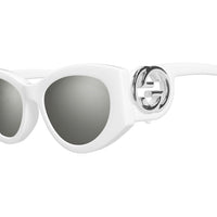 GG1691S White injection Sunglasses - Shiny Off White