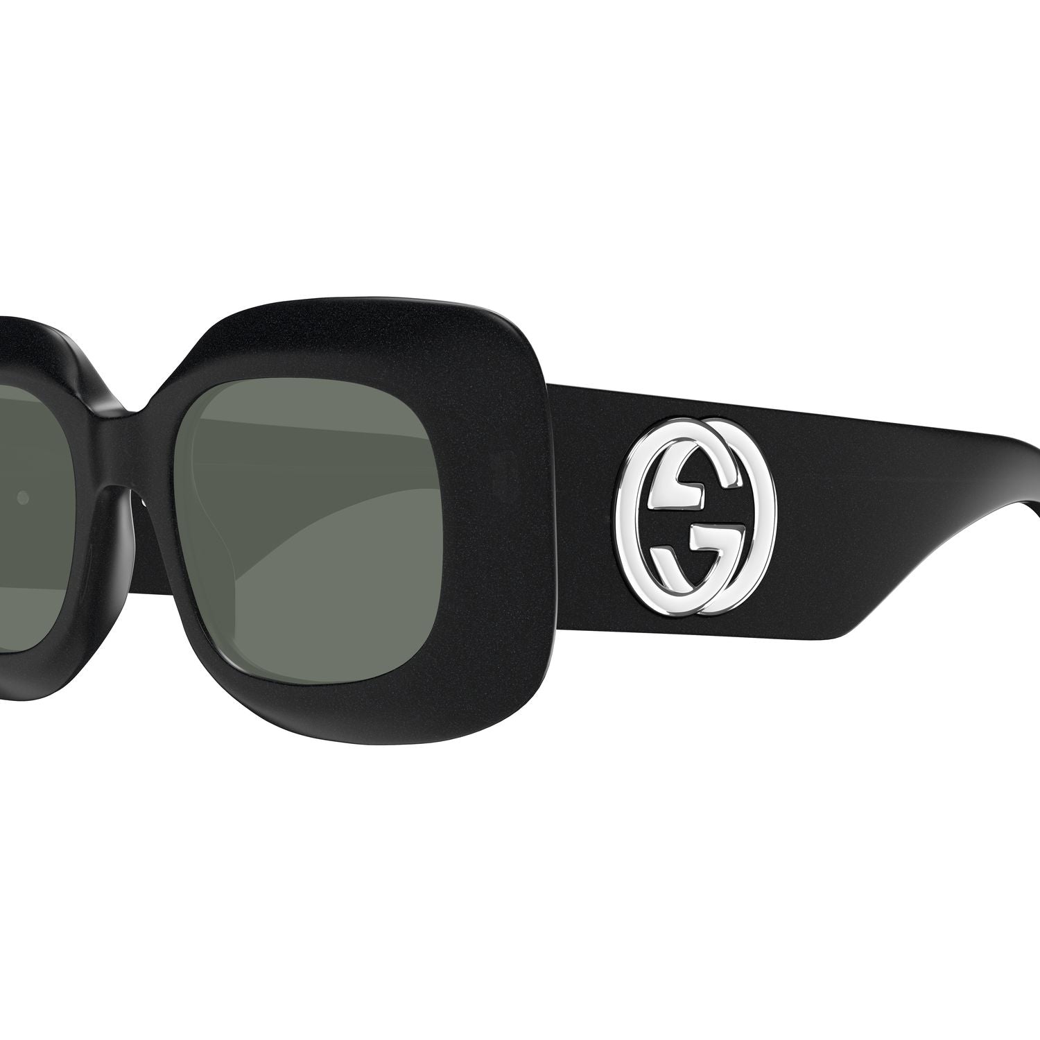 GG1695S Black recycled acetate Sunglasses - Shiny Black