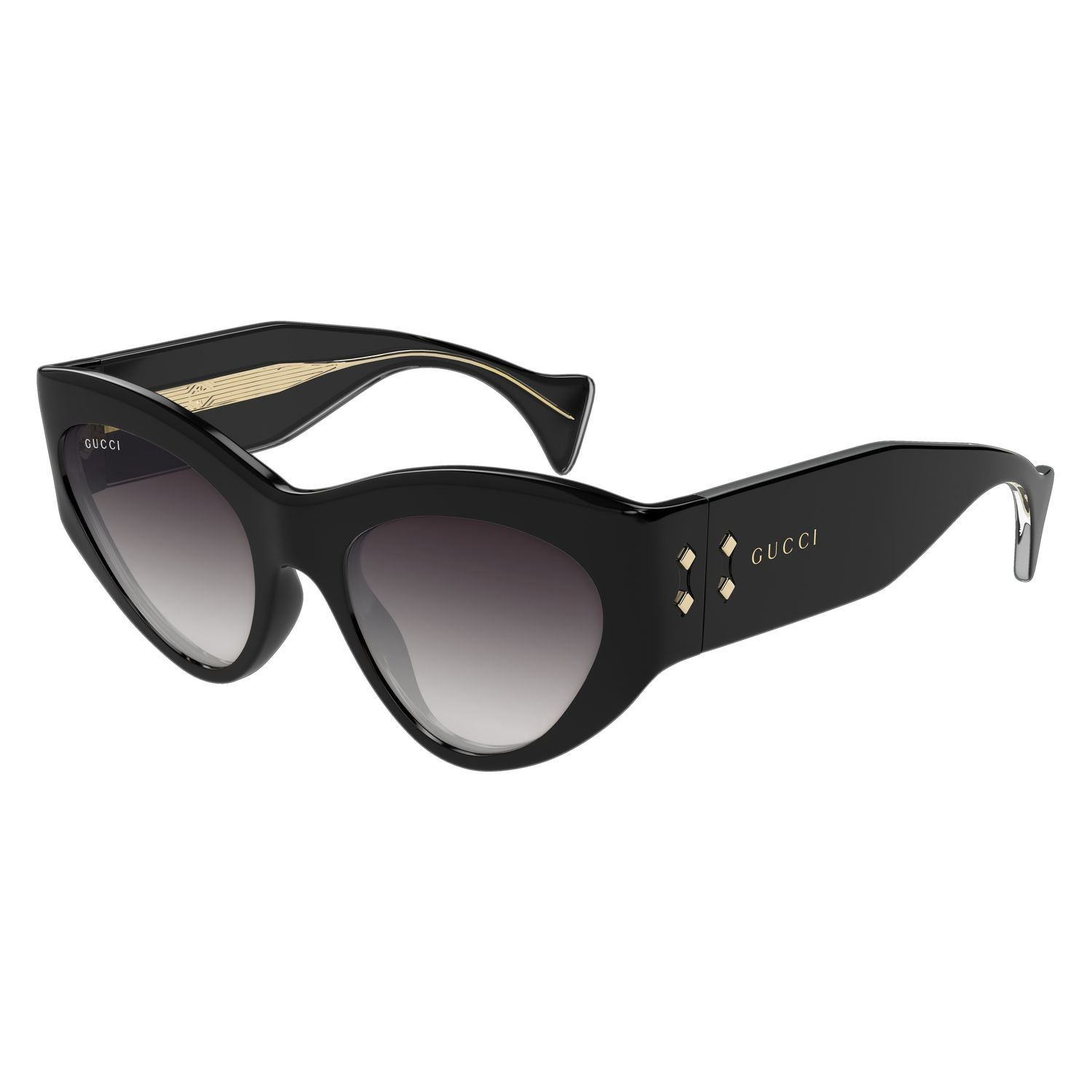 GG1704S Black recycled acetate Sunglasses - Shiny Black