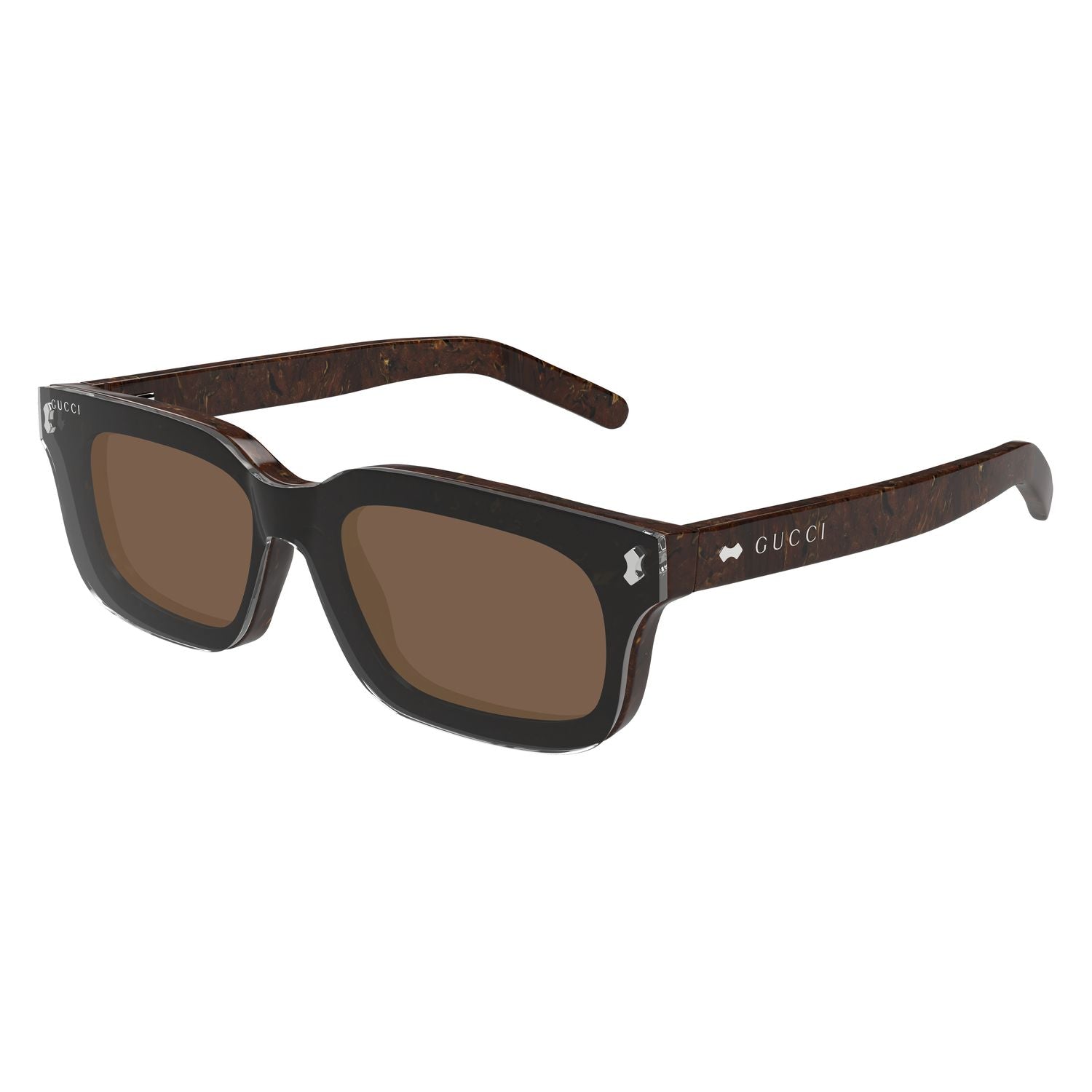 GG1711S Brown recycled acetate Sunglasses - Shiny Brown