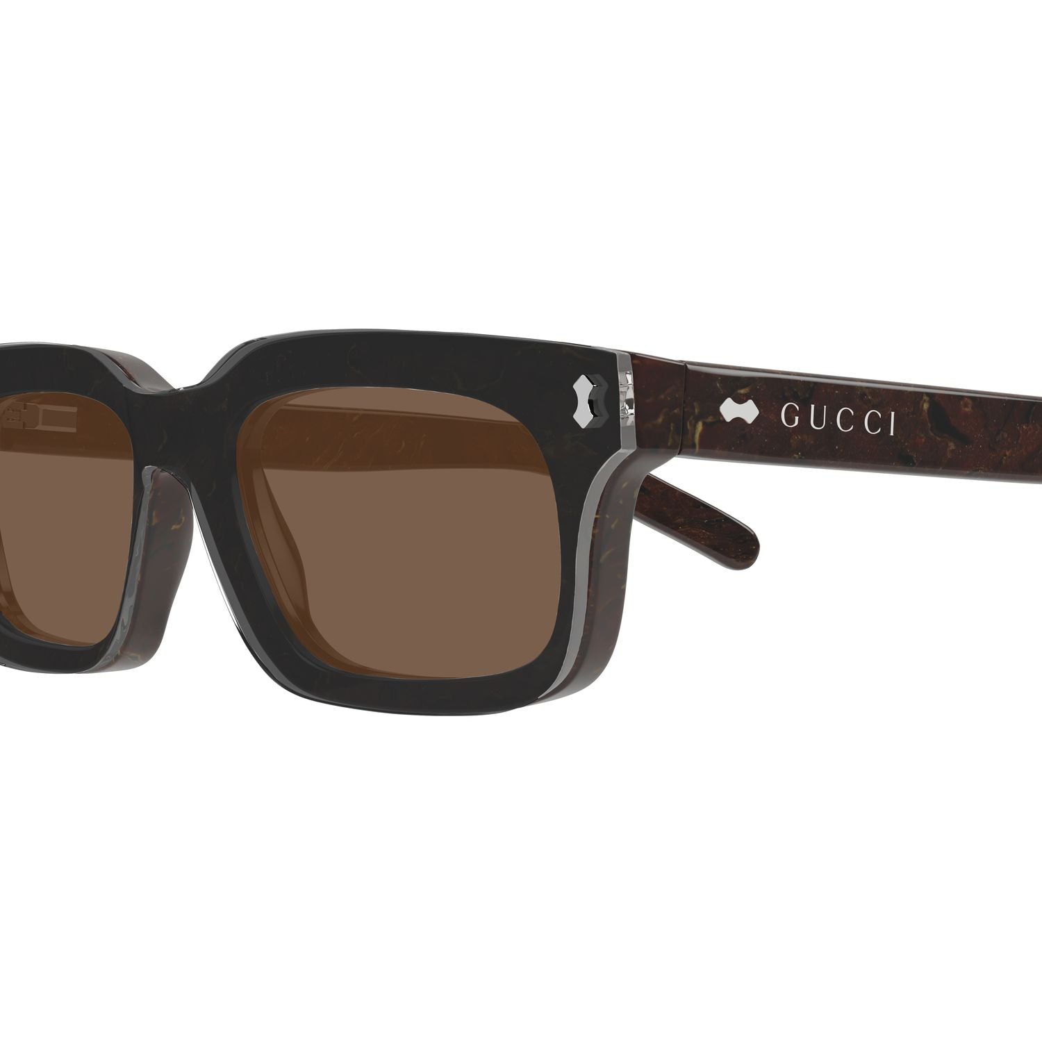 GG1711S Brown recycled acetate Sunglasses - Shiny Brown
