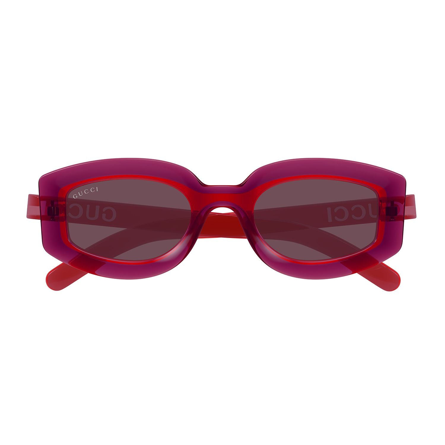 GG1719S Red injection Sunglasses - Shiny Transparent Red