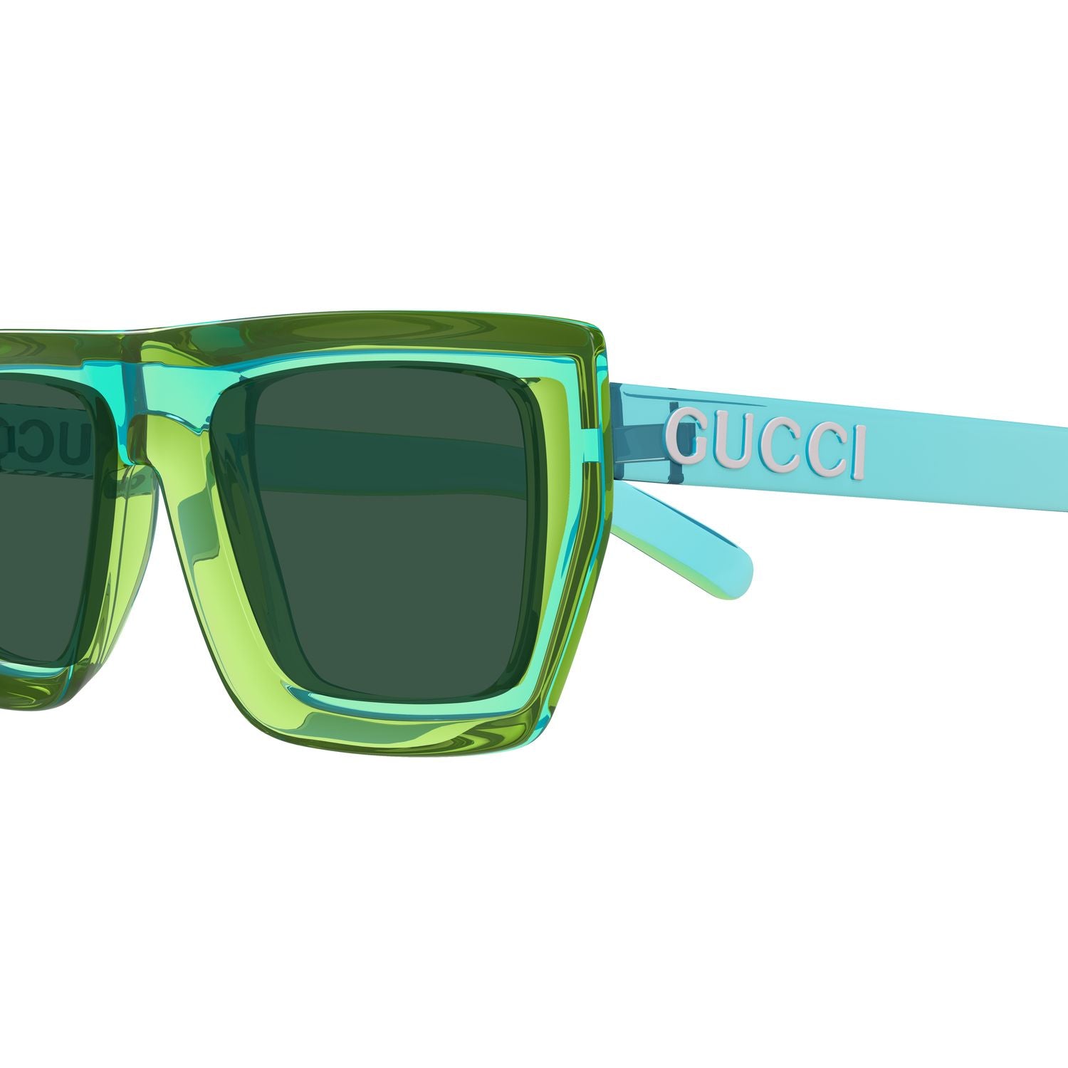 GG1723S Green injection Sunglasses - Green