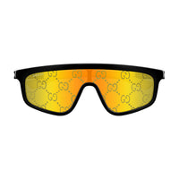GG1736S Black injection Sunglasses - Shiny Solid Black