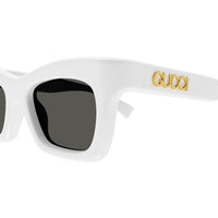GG1773S White recycled acetate Sunglasses - Shiny White