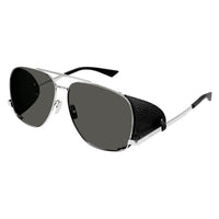 SL 653 Leon Leather Spoiler Silver metal Sunglasses - Shiny Silver