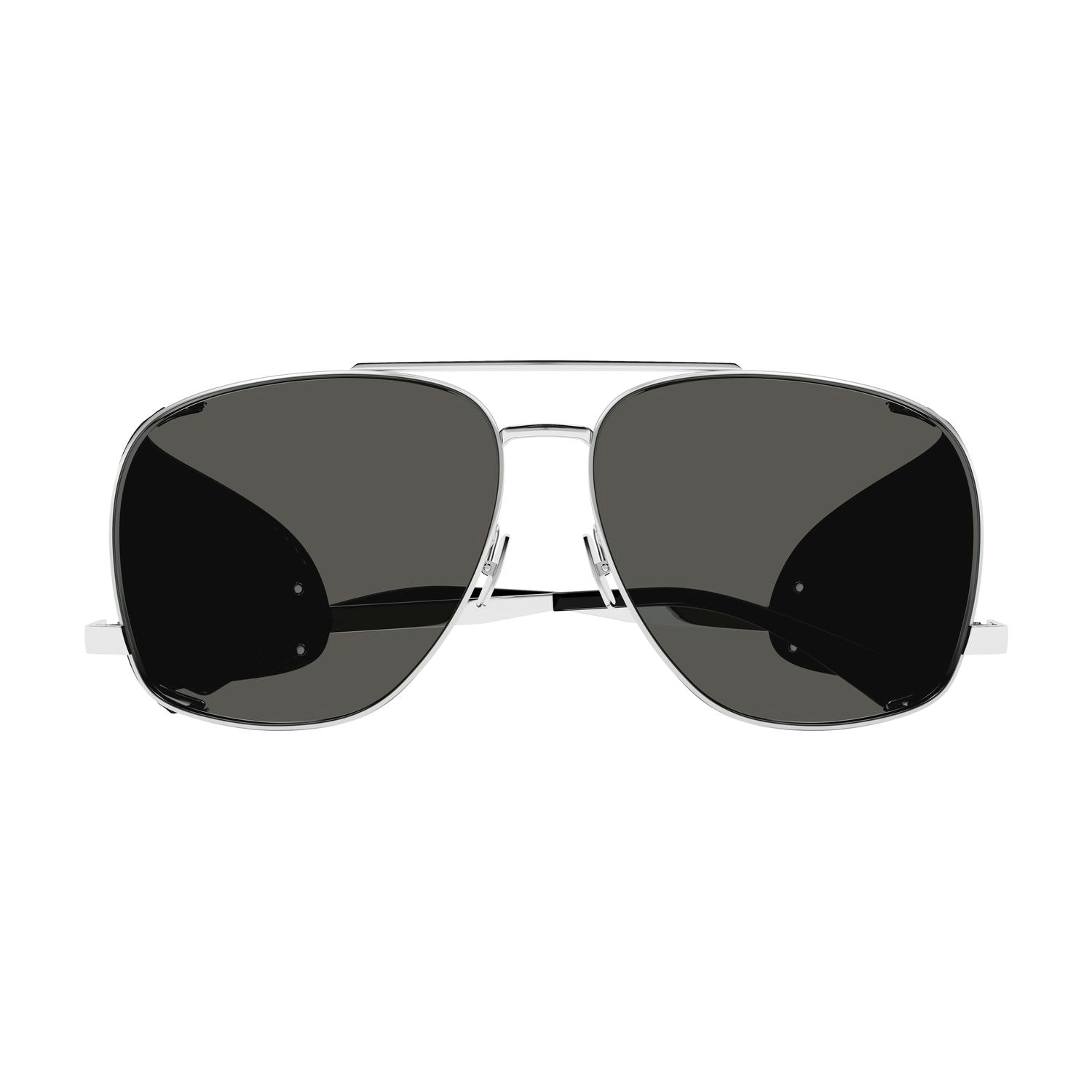 SL 653 Leon Leather Spoiler Silver metal Sunglasses - Shiny Silver