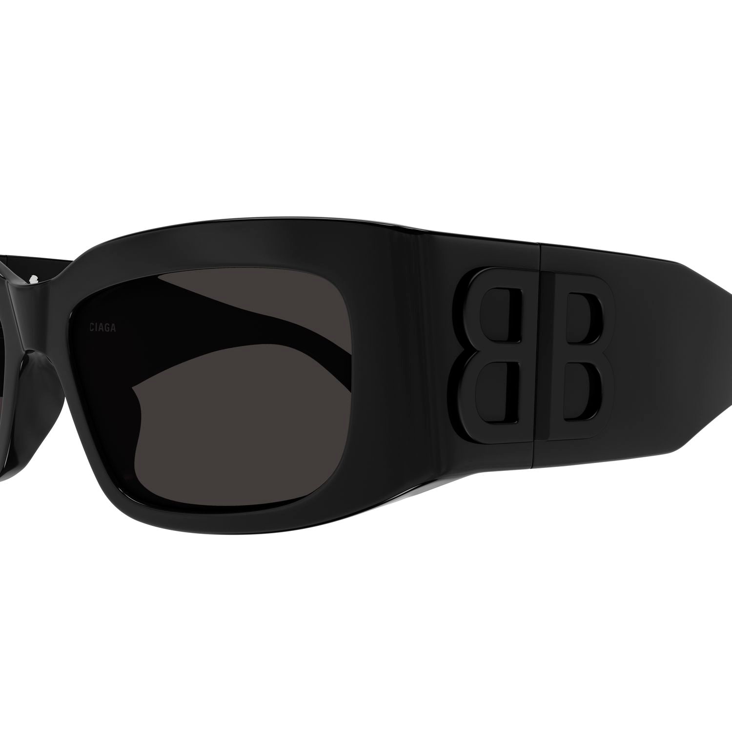 BB0360S Black recycled acetate Sunglasses - Shiny Black
